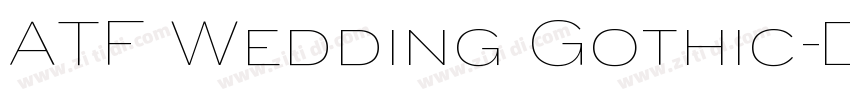 ATF Wedding Gothic字体转换